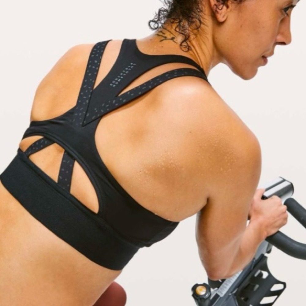 SOLD. Lululemon To The Beat Bra *lululemon X SoulCycle Black Size 8 - Picture 4 of 10